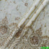 Dyeable Cutdana Zari Sequins Embroidered Shimmer Tissue-F4848